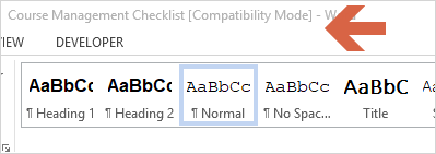 microsoft word for mac compatibility mode